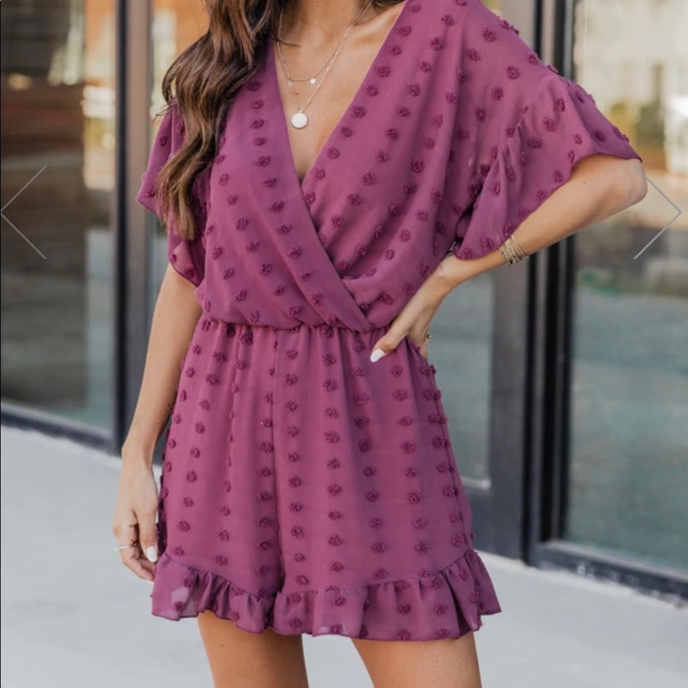 Brand new Pink Lily Romper- never worn- no tags